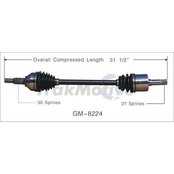 Surtrack Axle Cv Axle Shaft, Gm-8224 GM-8224 - main